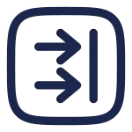 Recive Twice Square SVG Icon